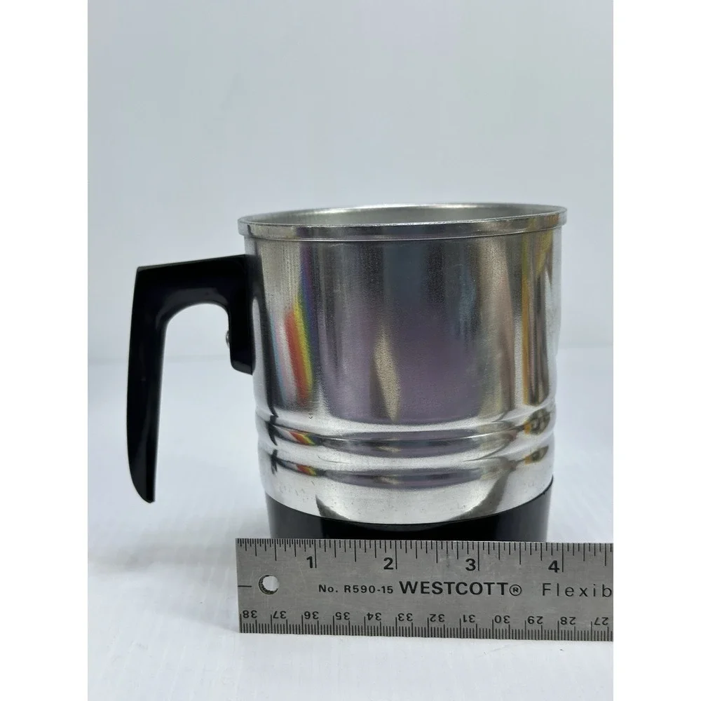 Vintage 4 Cup Electric Hot Pot Original Packaging Bright Polished‎ Aluminum AIM